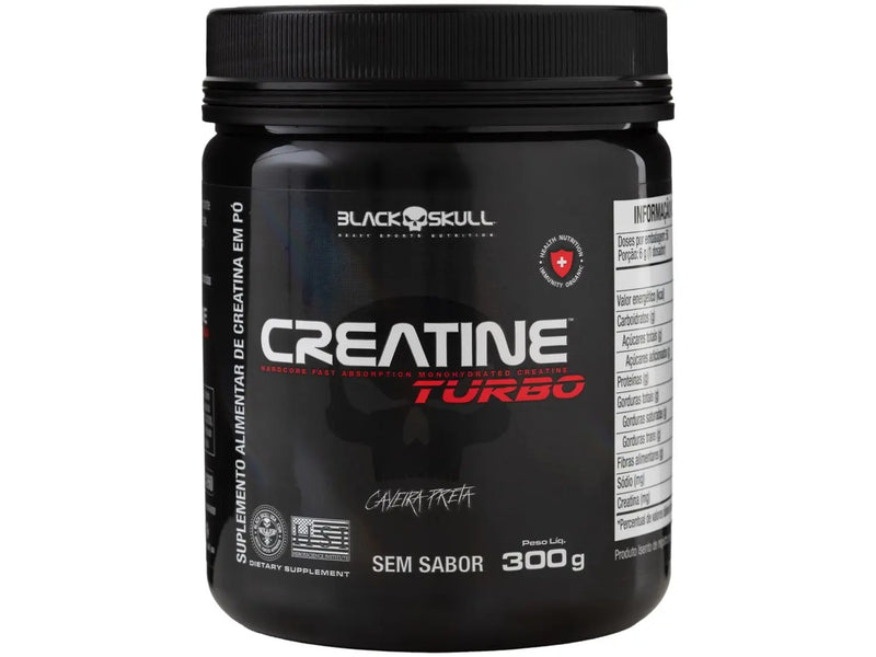 Creatina Black Skull Creatine Turbo Caveira Preta