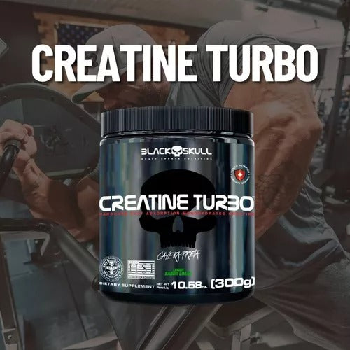 Creatina Black Skull Creatine Turbo Caveira Preta