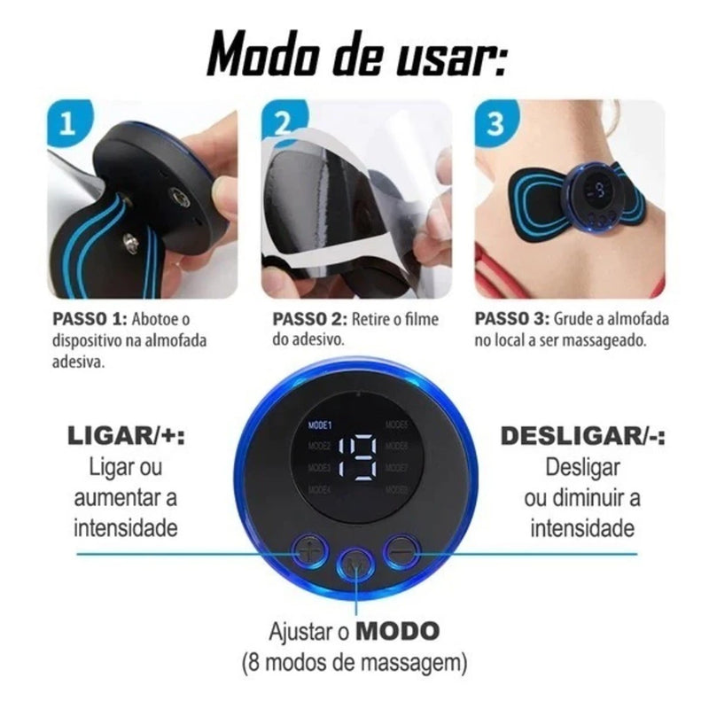 Mini massageador elétrico portátil - compre 1 leve 2